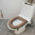 thumbnail image 3 of YiJuHui 1pcs Heated Toilet Seat Cover with Soft Fleece, Zipper Design for Easy Cleaning, Thickened Winter Warm Toilet Pad, Universal Fit for Standard Toilets, Cozy Bathroom Upgrade, 3 of 5