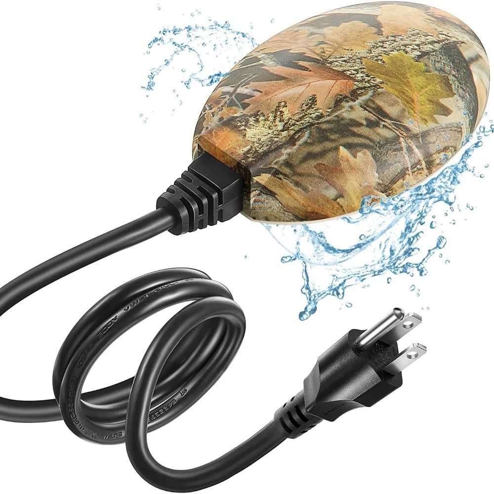 Practical Yard Aluminum Base Patio Birdbath Deicer Outdoors Pond De