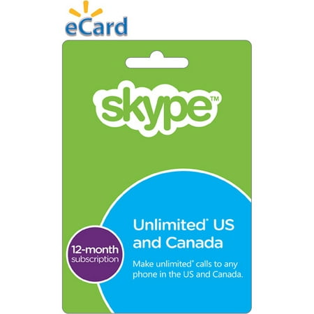 Skype 12 Month Subscription $30 (email D