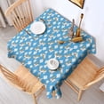 thumbnail image 2 of Blue Cartoon Winged Unicorn Cloud Pattern Square Tablecloth,Waterproof Square Table Cover,Wipeable Spillproof Washable Table Cover for Home Kitchen Party Decor 60"x60"(152x152cm), 2 of 6