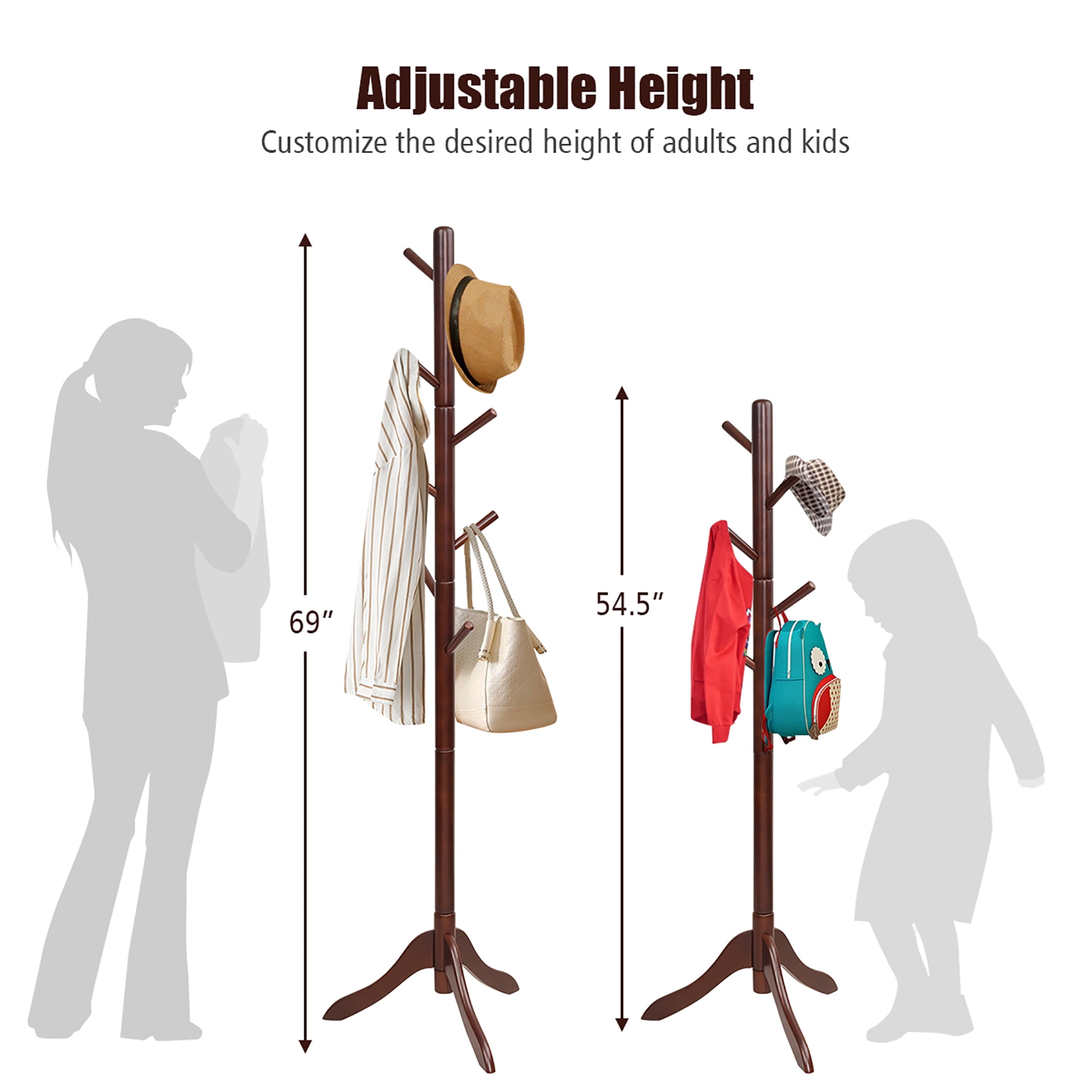 Height of coat hanger sale
