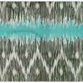 thumbnail image 4 of oneOone Tissu Popeline Sergé Coton Bio Chevron Ikat Imprimé au Mètre 42 Pouces de Large, 4 of 4