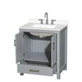 thumbnail image 3 of Wyndham Collection Wcs141430s-Qtz-Us3mxx Sheffield 30" Free Standing Single Basin Vanity, 3 of 7