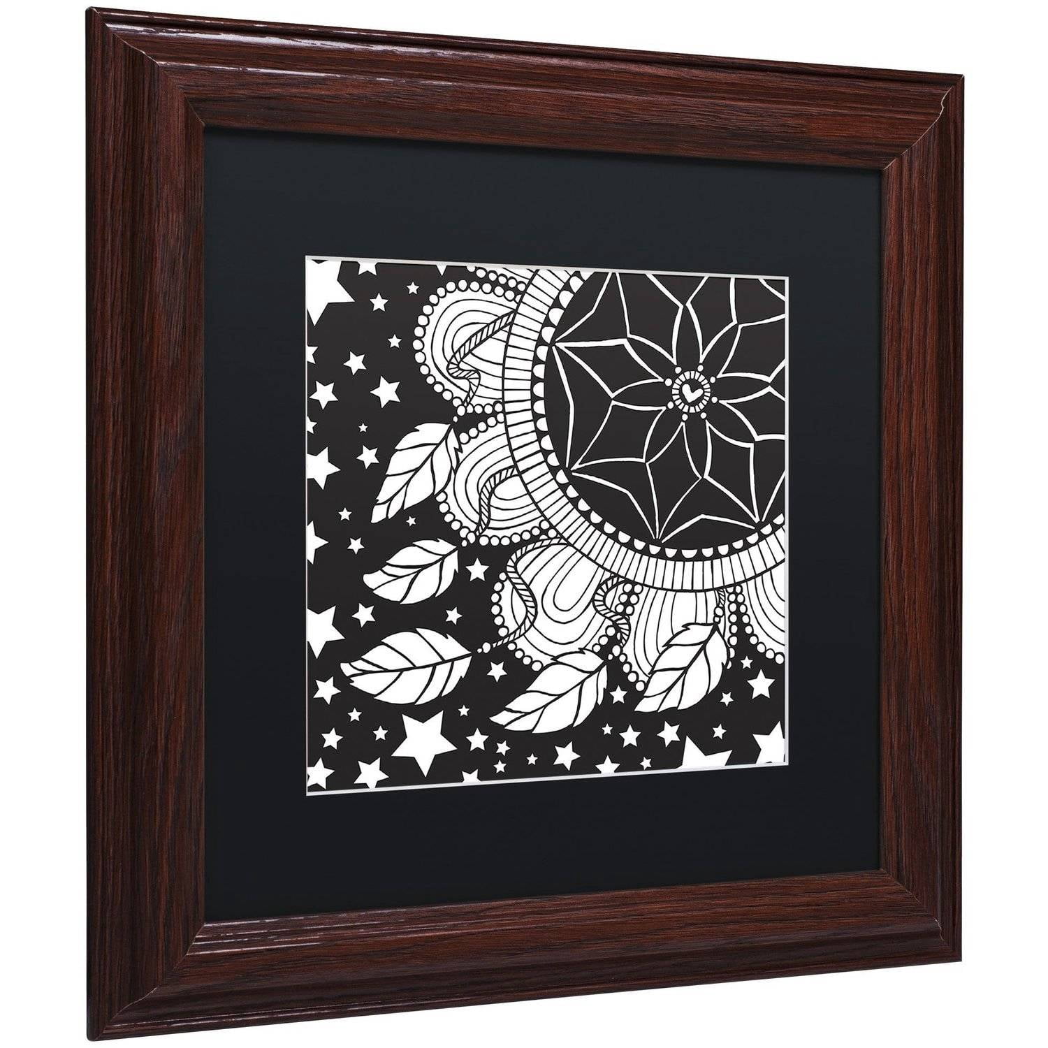 Trademark Fine Art "Dream Catcher" Canvas Art by Hello Angel, Black Matte, Wood Frame