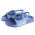 thumbnail image 3 of Sandalias Disney Kids Lilo and Stitch Slides con punta abierta, sandalias para niñas, sandalias sin cordones con correa en la espalda, lila (tallas 11-12 para niños pequeños), 3 of 5