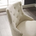 thumbnail image 6 of Modway Regent Tufted Button Swivel Upholstered Fabric Office Chair in Beige, 6 of 7
