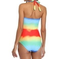 thumbnail image 2 of Samickarr Summer Savings Clearance Plus Size Swimsuit For Women One Piece Tummy Control High Waist Bikini Fashion Sexy One-Piece Women Bikini Push-Up Pad Swimwear Swimsuit Beachwear, 2 of 4