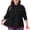 Black, variant on DARING DIVA Women's Plus Size Long Sleeve Button Down Blouses 1X Brown