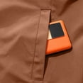 thumbnail image 5 of Men's Lightweight Quarter Zip Stand Up Collar Pullover Windbreaker for Golf, Hiking, and Running Wind Breaker Jackets with Zipper Pocket Size 3XL Coffee, 5 of 9