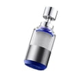 thumbnail image 2 of Faucet Water Filter for Kitchen Sink with Stainless Steel Mesh Core and Splash Guard, Single Unit, Silver and Blue, for Bathroom and Kitchen Faucets, 2 of 6