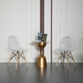 thumbnail image 6 of Mid-Century Modern Dining Chair Transparent Plastic Shell Eiffel Legs 32.25" H, 6 of 7