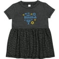 thumbnail image 3 of Inktastic My 1st Hanukkah with Menorah and Stars of David Girls Baby Dress, 3 of 5