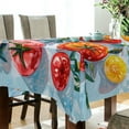 thumbnail image 5 of Yayeee Tablecloths 54" x 54" Rectangle Wrinkle Resistant Party Table Cover, Watercolor Tomatoes, 5 of 8