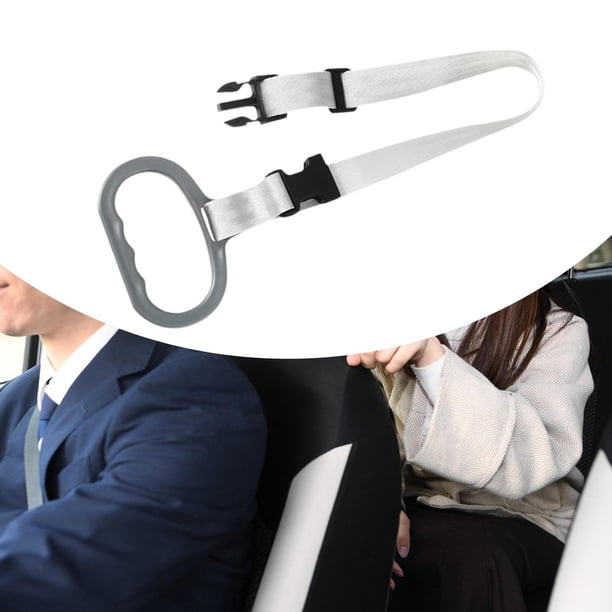 Mango de agarre auxiliar Universal para coche, soporte para asiento trasero, cómodo y práctico Gris