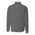 thumbnail image 3 of Men's-Cutter & Buck  Gray New York City FC Traverse Stretch Eco Quarter-Zip Pullover Top, 3 of 3
