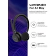 thumbnail image 2 of Lenovo Wireless VoIP Headset Teams Certified, Noise-Canceling Mic, Bluetooth 5.3 Multipoint, USB-A Receiver, 31-Hour Talk & 60-Hour Playback, Lightweight Over-Ear Design, Replaceable Earcups, 2 of 4