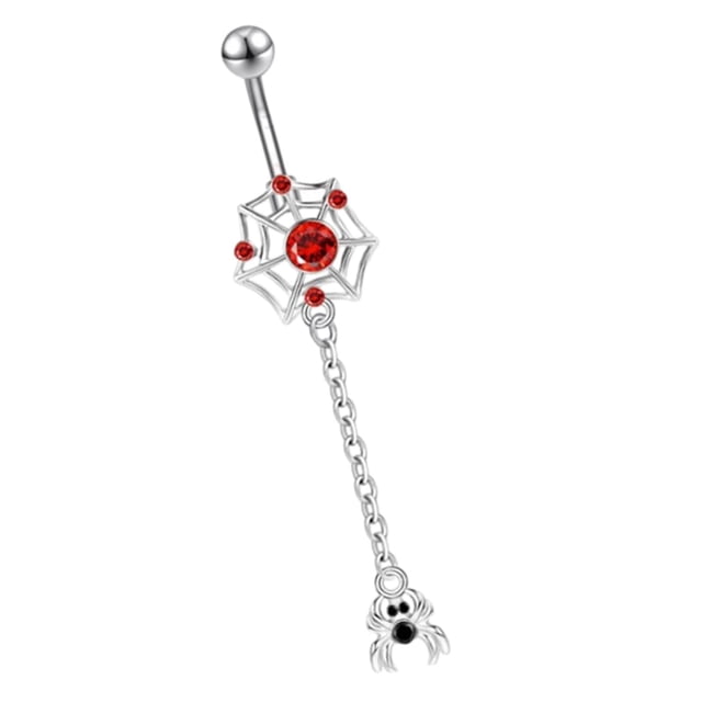 Belly Button Dangle 14G Curved Statement Stylish Belly Piercing Jewelry for