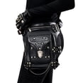 thumbnail image 1 of Bolso Pequeño de cintura Soledad de cuero Sintético con remaches Estilo gótico punk para Viaje y deporte, 1 of 10