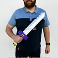 thumbnail image 6 of Munetoshi 24” Foam Jake’s Sword Adventure Fantasy Time Finn Skull Eye Purple, 6 of 8