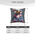 thumbnail image 2 of KLL Lady Duck Decorative Throw Pillow Covers Velvet Soft for Couch Sofa Bedroom Living Room Outdoor (No pillow core)- 18"x18", 2 of 5