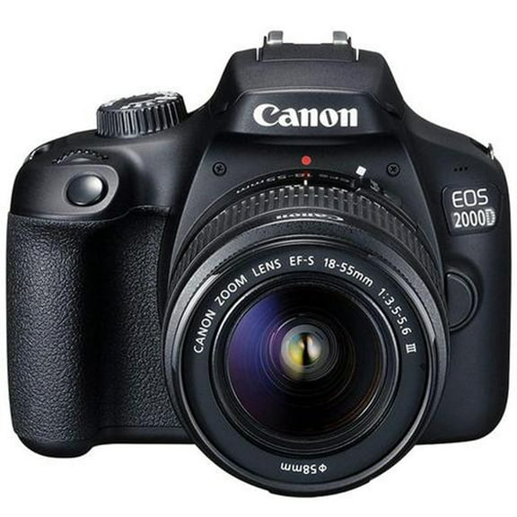 Canon EOS 2000D 24.1 Megapixel Digital SLR Camera with Lens, 18 mm, 55 mm