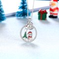 thumbnail image 7 of Beautlace 925 Sterling Silver Christmas Tree Snowman Snowflake Jingle Bell Christmas Necklace,Cute Santa Claus Snowman Pendant Necklace for Women Christmas Jewelry Gifts for Families Friends, 7 of 7