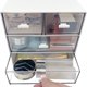 thumbnail image 2 of Organizador de Maquillaje, Organizador de Escritorio con 4 Cajones, Organizador de ArtíCulos , Organizador de CosméTicos, Mostrador de BañO, Blanco, 2 of 9