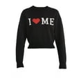 thumbnail image 5 of No Boundaries Conversational Printed Pullover with Long-Sleeves, Midweight, Women’s, 5 of 5