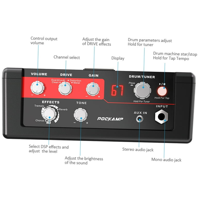 Guitar amp with built in drum machine deals