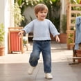 thumbnail image 6 of Versatile Boys Denim Pants with Relaxed Fit For Everyday Wear Washed Blue Casual Jeans Kids Easy Care Stitching Comfortable WaistBlue4-5 Years, 6 of 6