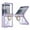 Purple, variant on Allytechgroup Rugged Case for Samsung Galaxy Z Flip 6 with Metal Ring Kickstand Shockproof Soft TPU Bumper Cover Hard PC Shell Slim Lightweight Stand Anti-slip Phone Case for Galaxy Z Flip 6, Black