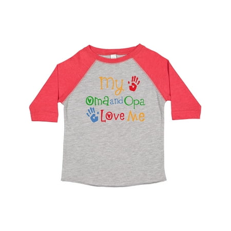 

Inktastic Oma and Opa Love Me Grandchild Gift Toddler Boy or Toddler Girl T-Shirt