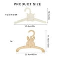 thumbnail image 3 of SDFGTstore Set of 10 Children Wood Hangers Durable for Toddler Wardrobes Organization, 3 of 8
