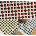 thumbnail image 2 of 300pcs 3/4/5/6mm 3D Black Simulation Fish Eyes Soft Molded Eyes Plastic Fishing Flat Sticker Eyes Fly Binding Eyes, 2 of 6