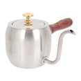 thumbnail image 3 of Stainless Steel Hand Drip Coffee Kettle with Wooden Handle and Long Spout, 3 of 4