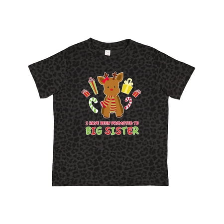 

Inktastic Promoted to Sister with Christmas Reindeer Gift Toddler Boy Girl T-Shirt