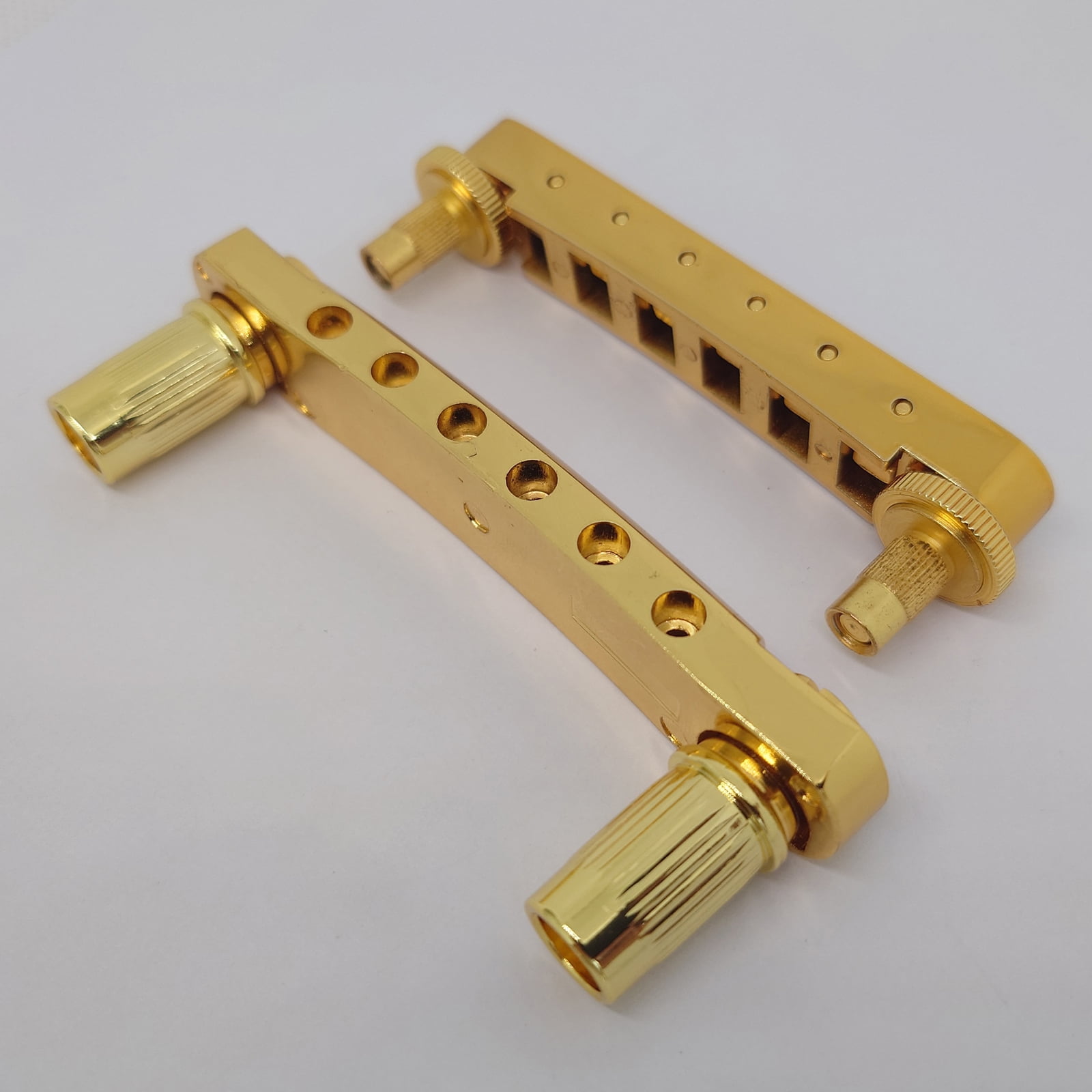 Guitar Fixed Saddle Bridge Tailpiece Set with ABR-1 Style Tune-O-Matic Bridge Gold for ABR LP SG EPi Electric Guitars