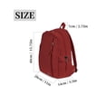 thumbnail image 3 of Gustave Nylon Backpack Purse for Women Multi-Pocket Lightweight 14" Laptop Travel Backpack Casual Daypack for Daily Work College(Red), 3 of 8