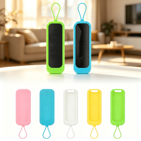Glow in Dark Silicone TV Remote Cover Fits Standard Controllers for Home Theater Living Room or Bedroom 8x2Inch Blue