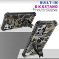 thumbnail image 2 of Camo Case for Samsung Galaxy Note20 Ultra (Not Note 20) with Kickstand, Rugged Outdoor Military Grade Shockproof Phone Case for Samsung Galaxy Note 20 Ultra Camouflage Army Green, 2 of 6