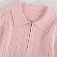 thumbnail image 4 of Tfken Coat For Girls Fall Winter Baggy Zip Up Coats Casual Lightweight Warm Children Comfortable Clothes Outerwear Size 2-3 Years Pink, 4 of 6