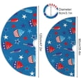 thumbnail image 3 of FMSHPON Independence Day Independence Day DessertsStars Xmas Christmas Tree Skirt Stand Mat for Holiday Party Decoration Indoor Outdoor 48 inches, 3 of 6