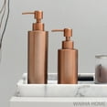 thumbnail image 3 of Rose Gold Liquid Soap Dispenser 304 Stainless Steel Sink Soap Container Bathroom Shampoo Holder Shower Gel Bottle (Style 5), 3 of 7