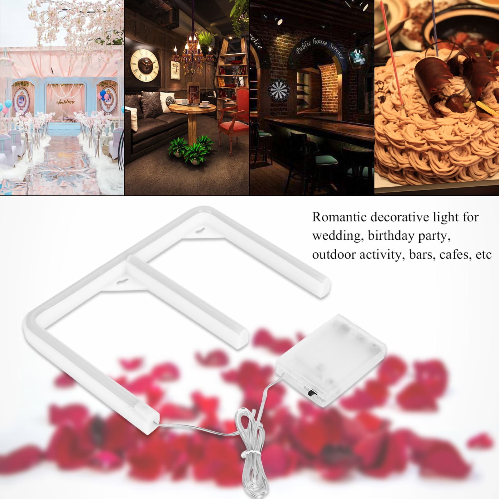 Lámpara de letras LED de neón BuyWeek para bodas tipo L O V E | Bodega ...