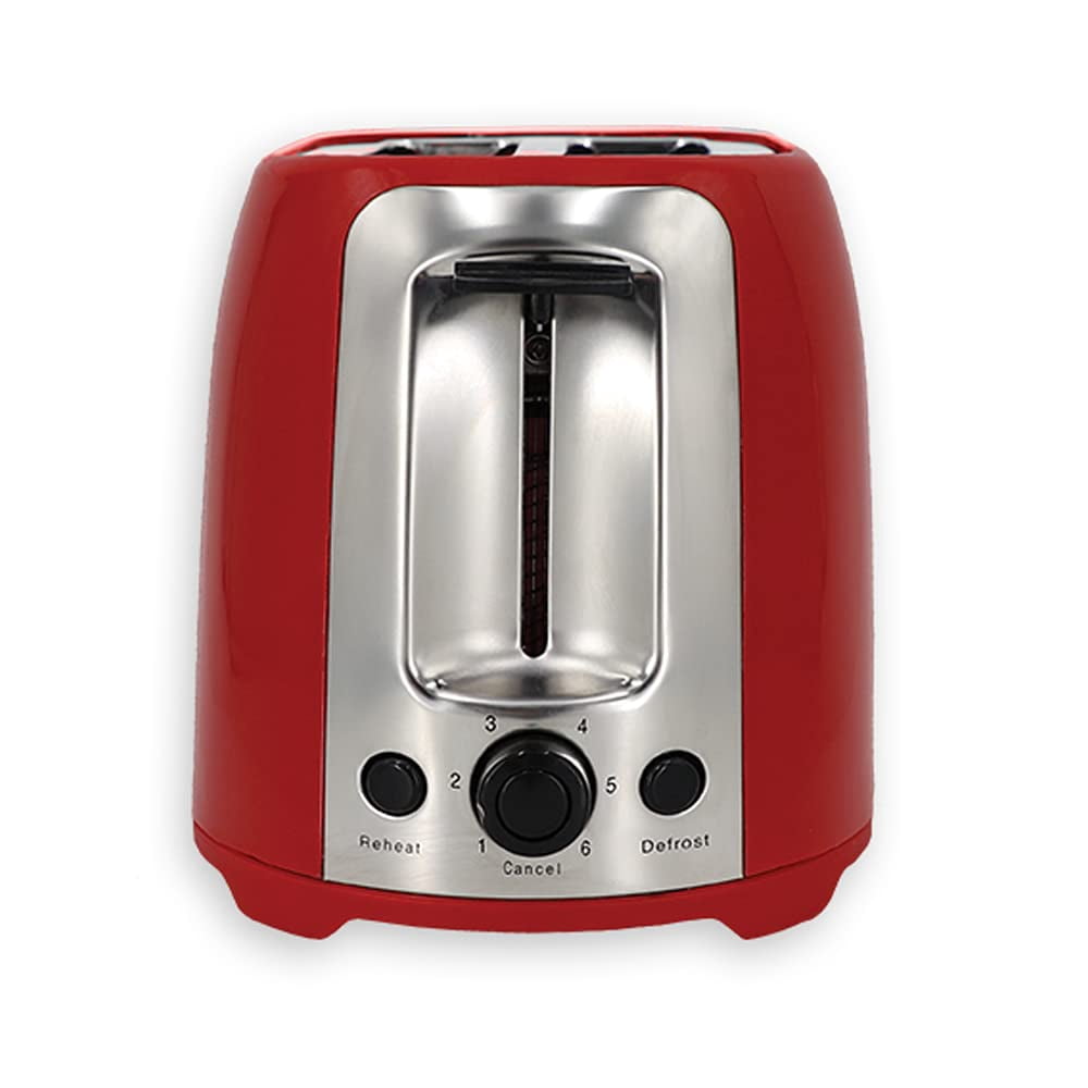 EUROSTAR ET751R 2-Slice Cool Touch Wide-Slot Toaster, Red