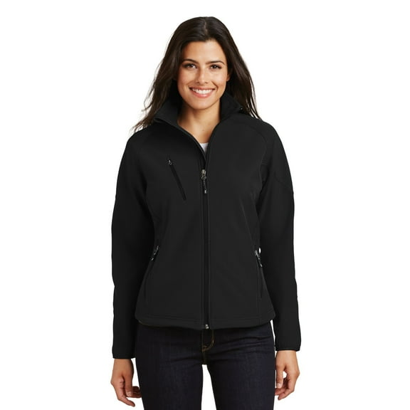 Port Authority Ladies Textured Soft Shell Jacket. L705