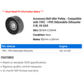 thumbnail image 2 of Accessory Belt Idler Pulley - Compatible with 1992 - 1995 Oldsmobile Silhouette 3.8L V6 GAS 1993 1994, 2 of 2