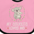 thumbnail image 4 of Inktastic My Abuelita Loves Me Girls Girls Baby Bib, 4 of 4