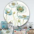 thumbnail image 3 of Designart 'fleurs de Cottage Bleues Dessin I' Art Mural en Métal de Ferme, 3 of 3