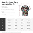 thumbnail image 5 of Lsque Retro Video Game print Men's Cuban Collar Short Sleeve Shirt Summer Beachwear Casual Button Down Fashionable Vacation Leisure Shirt-Medium, 5 of 7